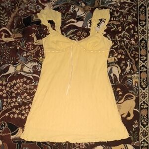Yellow Sleeveless Dress